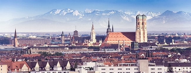 Singles in München: Panorama der Münchner Innenstadt